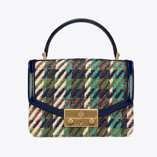 TORY BURCH 汤丽柏琦 JULIETTE TWEED MINI 女士手提斜挎包