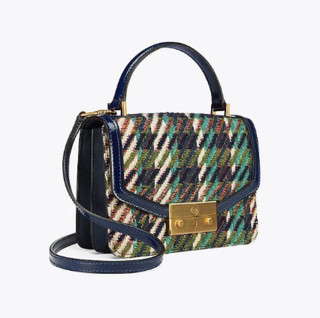 TORY BURCH 汤丽柏琦 JULIETTE TWEED MINI 女士手提斜挎包