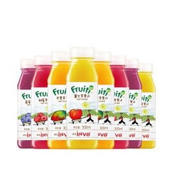 果的（Fruiti）100%HPP冷压榨鲜榨果汁 多口味混合苹果汁 礼盒装 300ml*8瓶 *2件