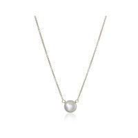 中亚Prime会员：Dogeared Pearls系列 珍珠925银镀金项链/锁骨链金色 18'' *2件