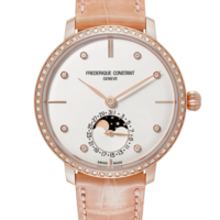 值友专享、淘金V计划：FREDERIQUE CONSTANT 康斯登 Slimline系列 FC-703VD3SD4 女士机械腕表