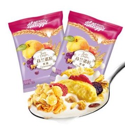 Kellogg's 家乐氏 谷兰诺拉黄桃什锦水果谷物麦片 490g *2件