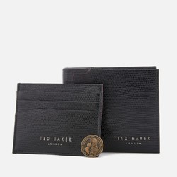 Ted Baker GEKKO LIZARD 男士短款钱包+卡包 礼盒套装