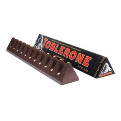 TOBLERONE 瑞士三角 黑巧克力含蜂蜜及巴旦木糖 100g *3件