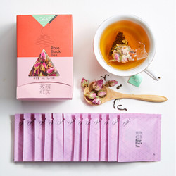 茶里（chali）袋泡茶 花草茶 组合花茶 玫瑰红茶 玫瑰花茶 玫瑰花红茶茶包  12袋/盒装