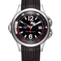 淘金V计划：HAMILTON 汉米尔顿 Khaki Navy GMT H77555335 男士机械腕表 