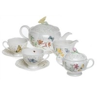 2017黑五、中亚Prime会员：LENOX Butterfy Meadow 蝴蝶草地茶具8件套