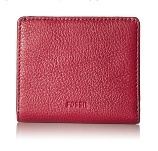 FOSSIL Emma Mini 女士短款钱包 紫红色