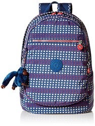 Kipling 女式 双肩背包 CLAS CHALLENGER 米色方格印花 36x26x21cm