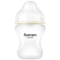 FIVERAMS 五羊 孩子宝 原生硅胶防胀气宽口径婴儿奶瓶 230ml  *2件