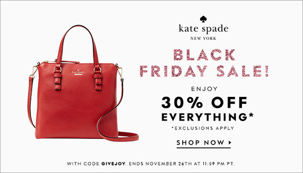 Kate Spade NEW YORK美国官网 黑五促销 全场服饰鞋包