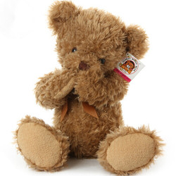 柏文熊（BOWENBEAR）害羞熊公仔 毛绒玩具泰迪熊玩偶 浅棕色50cm高 *2件
