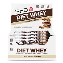 PhD Nutrition Diet 乳清蛋白 三重巧克力饼干 65g*12包