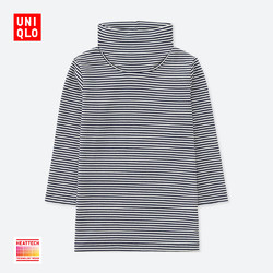 UNIQLO 优衣库 婴儿/幼儿 HEATTECH长袖两翻领T恤