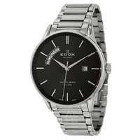 2017黑五、历史新低：EDOX 依度 Les Vauberts系列 83011-3N-NIN 男款机械表