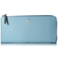 LANVIN en Bleu 卢森堡系列 L型拉链 女士长款钱包