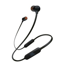 JBL T110BT 无线蓝牙 入耳式耳机 运动耳机 手机耳机 游戏耳机 黑色