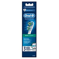 Oral-B Power Dual Clean 双重清洁替换牙刷头，3支装