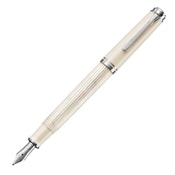 Pelikan 百利金 M605 珍珠白 特别版 白条钢笔