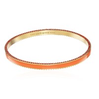 中亚Prime会员:KATE SPADE NEW YORK Enamel Bangle 橘色珐琅手镯