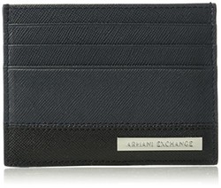 Armani Exchange Men's Bicolor Saffiano 男士卡包