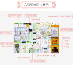 2017北京城市旅游地图 地铁交通 假期学生旅游