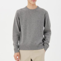 無印良品  無印良品 MUJI M6AA003 男士美利奴羊毛衫