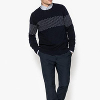 La Redoute Collections 英伦风男士波点羊毛毛衣