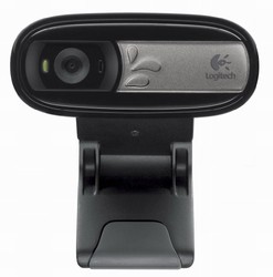 Logitech 罗技 C170网络摄像头 (黑色,500万像素，自带话筒，多种潮流活色，为您量身打造自己的style)