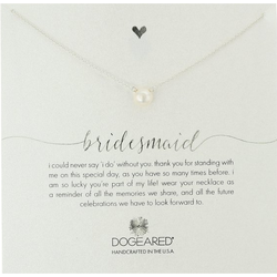 Dogeared Bridal婚礼系列 白色淡水珍珠项链 16英寸 *2件