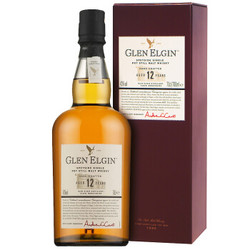 格兰爱琴（Glen Elgin）洋酒 12年陈酿斯贝塞单一麦芽苏格兰威士忌700ml