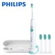 飞利浦（PHILIPS） 电动牙刷HX6730/02成人充电式声波震动牙刷雾白同6761