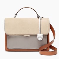 Rebecca Minkoff 瑞贝卡·明可弗 顶部提柄单肩包 灰色