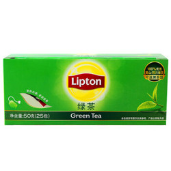 立顿（Lipton） 茶叶 绿茶 绿茶25包 共50g