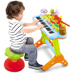 汇乐玩具（HUILE TOYS）益智玩具 多功能电子琴 带麦克风益智玩具琴儿童钢琴37键+凑单品