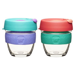 KeepCup Brew系列 酝酿组合 随身玻璃咖啡杯 Fig 227ml+随身玻璃咖啡杯 Lime 227ml