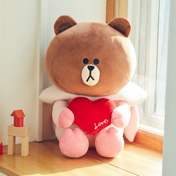 LINE FRIENDS 布朗熊坐姿玩偶 45cm