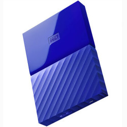 西部数据（WD）My Passport 2TB 2.5英寸 贵族蓝 移动硬盘 WDBYFT0020BBL-CESN