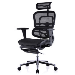 保友办公家具（Ergonor） 护腰电脑椅 金豪特供款人体工学椅 护腰可躺办公椅 黑色+躺舒宝