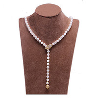 千星 淡水珍珠项链 (75cm、白色)