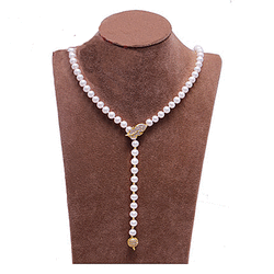 QianXing 千星珠宝 淡水珍珠项链 (75cm、白色)