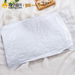 迎馨家纺 超柔回弹舒眠纤维枕 柔软舒适 白色 42*72cm *2件