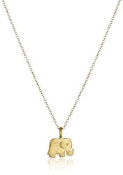 Dogeared Reminder "Good Luck" Elephant Pendant Necklace, 16"小象项链