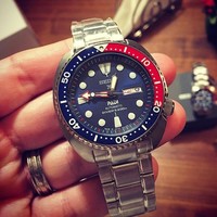 SEIKO 精工 PROSPEX系列 SRPA21J1 复刻鲍鱼壳 潜水机械表