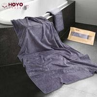 HOYO 法兰绒 浴巾+毛巾 2件套