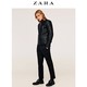 22点：ZARA  男装 抓绒衬里仿皮车手款夹克 00706202800