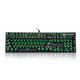 黑爵（AJAZZ）机械战警合金机械键盘 星空黑 绿光 青轴 游戏 背光 办公 电脑 笔记本 吃鸡键盘