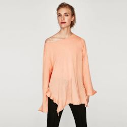 ZARA 02142011620 女士不规则针织衫 59元