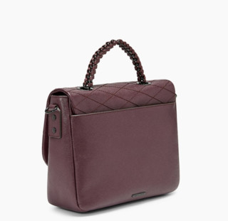  Rebecca Minkoff JE T'AIME 女士真皮信使包 深樱桃色 中号