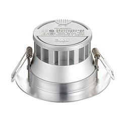 NVC 雷士 LED筒灯 4W暖白光 砂银色10件装 开孔7.5-8.5cm